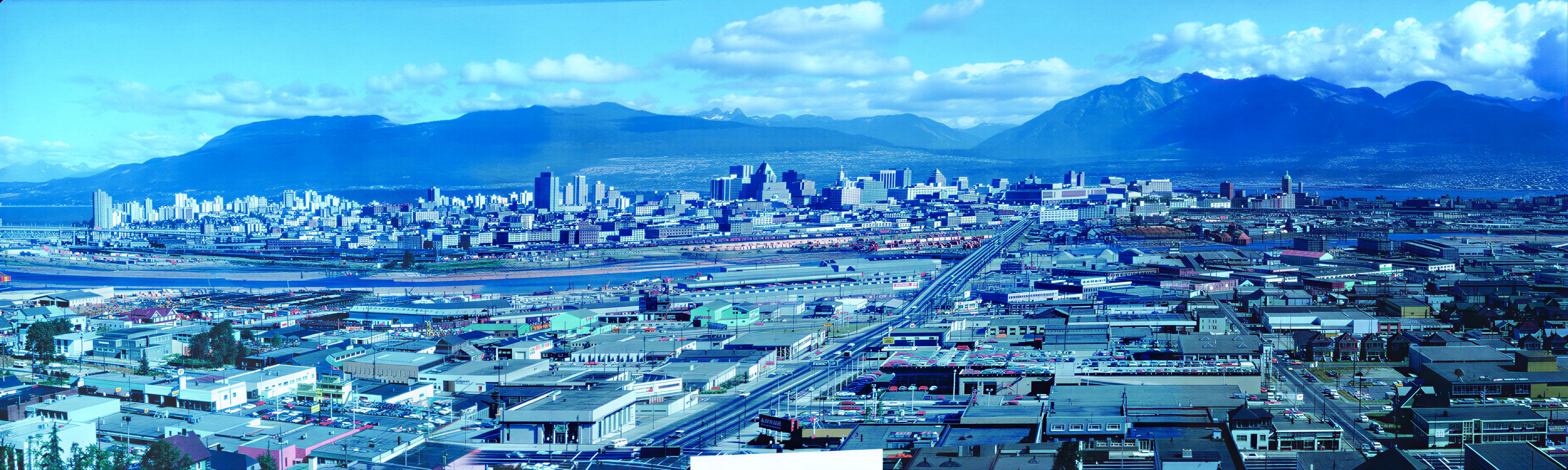 False Creek in 1970: rail yards, sawmills and contaminated industrial waterfront